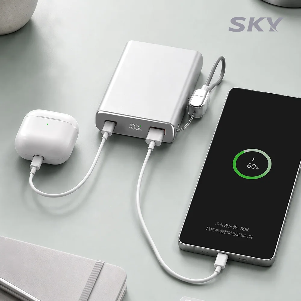 [난연+폭발방지] 스카이 필 솔리드 반고체 22.5W PD 10000mAh 고속 충전 보조배터리 SS10 썸네일 6