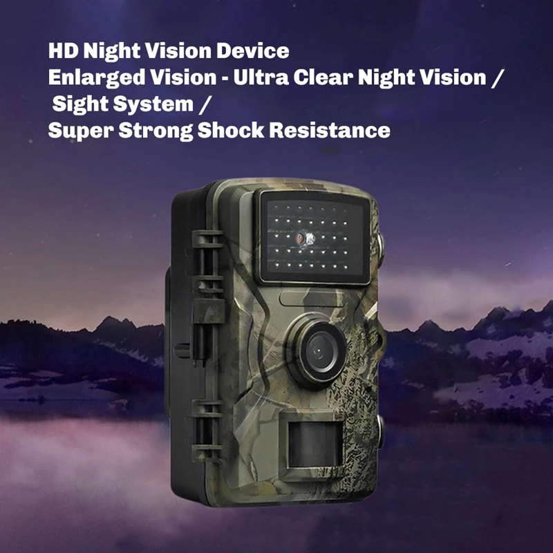 1080P Trail Camera Outdoor Mini Hunting Cam Waterproof with CMOS Sensor 2.0 Inch TFT Display for Wildlife Monitoring-ABLA