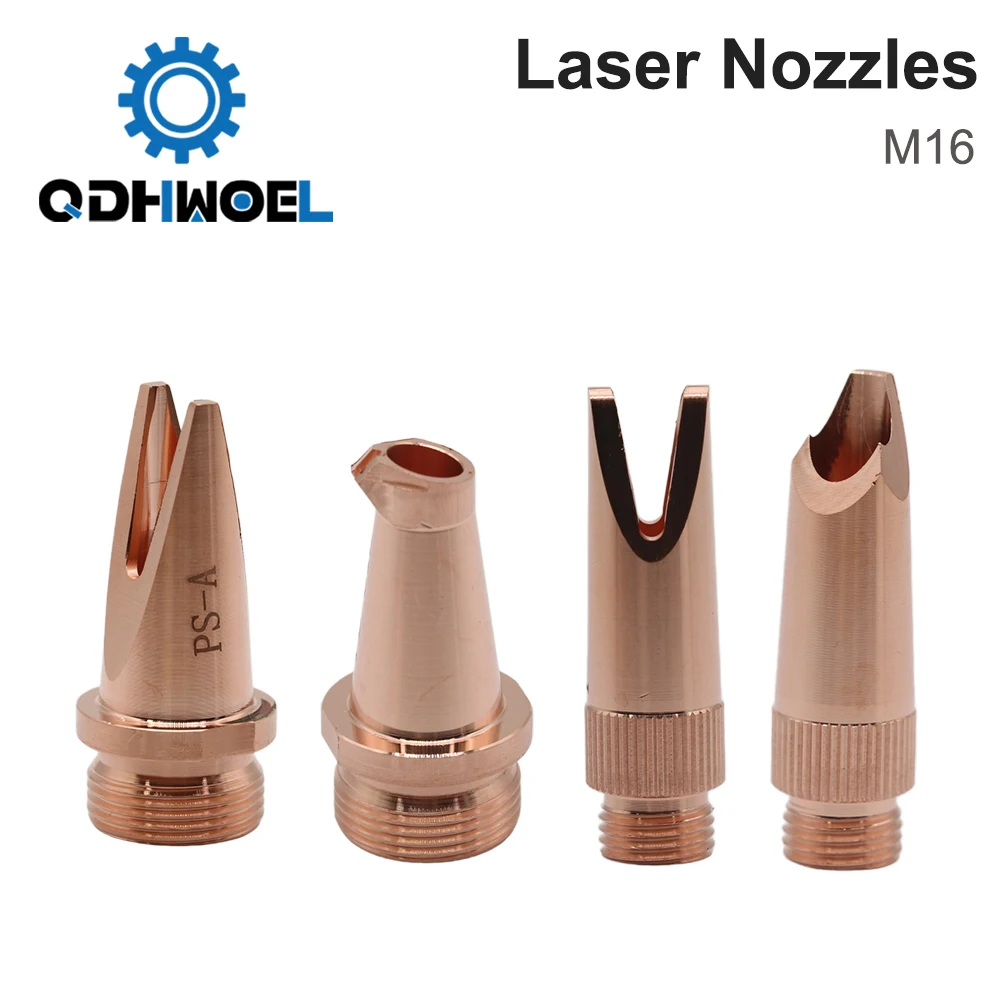 Laser welding copper nozzles M16 AS/BS/CS/DS/ES/FS cutting nozzle double wire feed for laser welder head SUP21T/23T Relfar