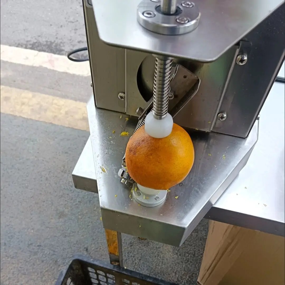 卓上電動オレンジピーラー レモンピーラー フルーツ柑橘類キウイ皮むき機