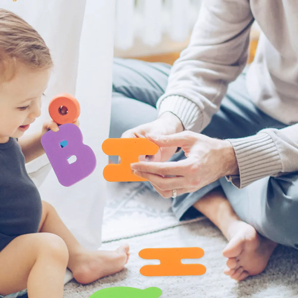 

2Sets Alphabet Number Stickers Eva Foams Safe Bath Educational Kids Floating Learning Letters Early Education Bath Time