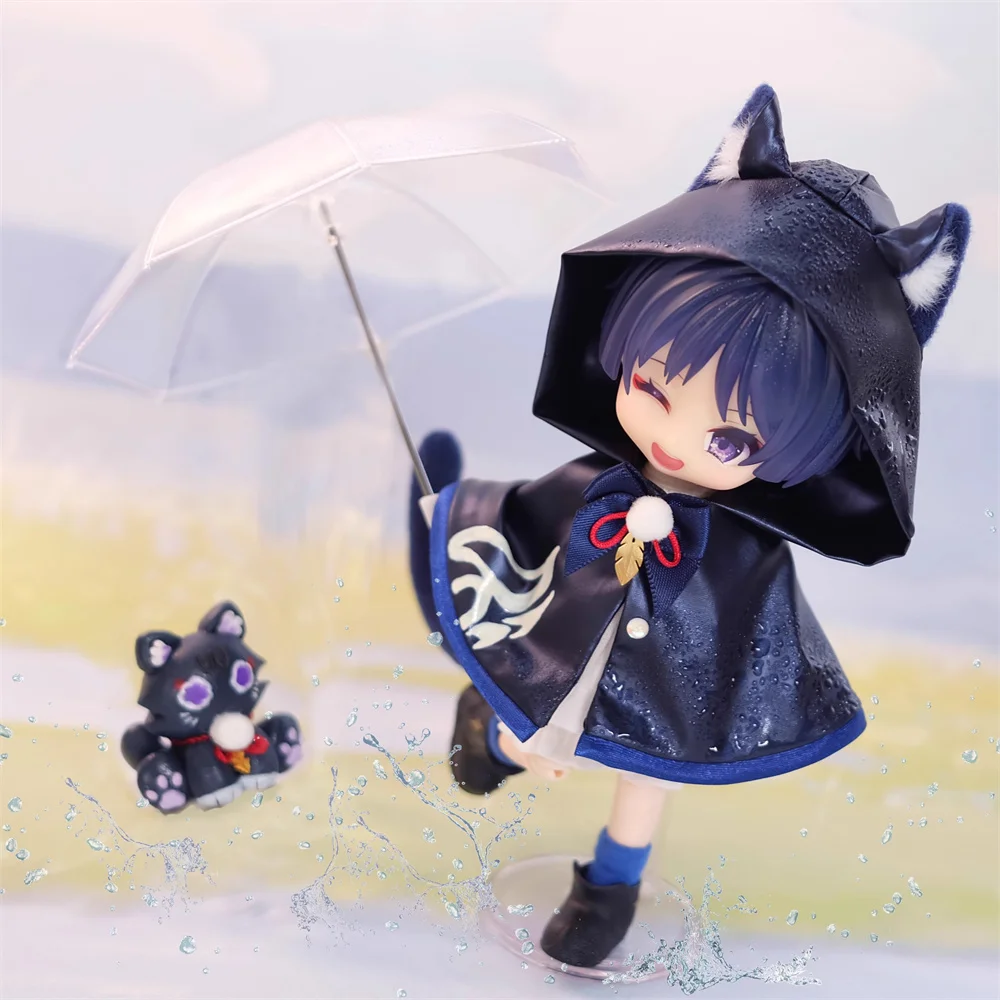 

Game Genshin Impact Scaramouche Xiao Venti Klee Zhongli Tartaglia Handmade Raincoat OB11 Clothes Outfit Doll Toy Cosplay