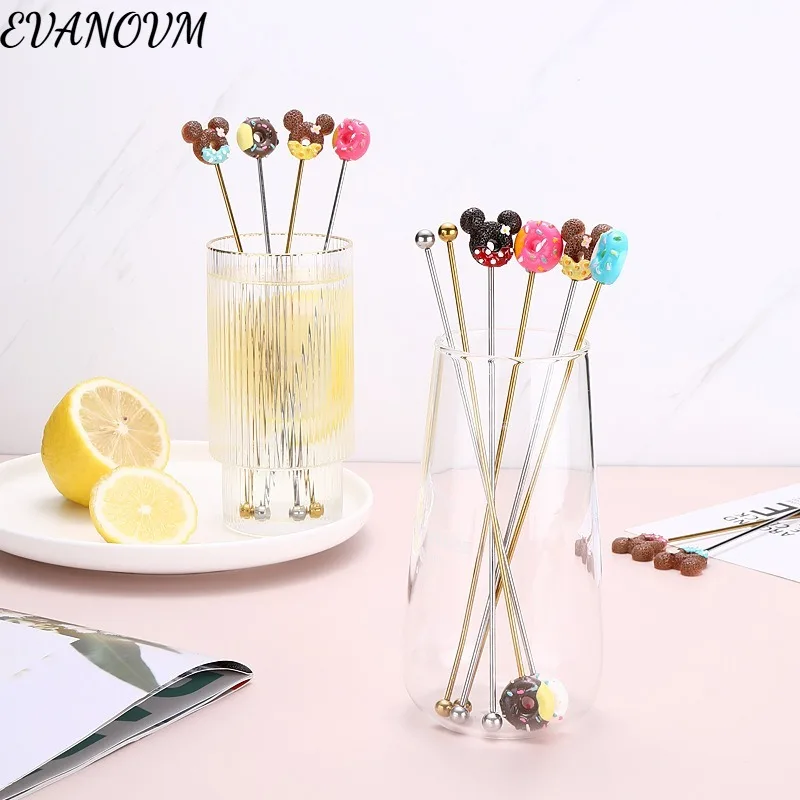 

Bar Creative Mixing Stick Milk Tea Stirring Stick Coffee Milk Powder Stirrer 304 Stainless Steel Long Handle Stirring Stick