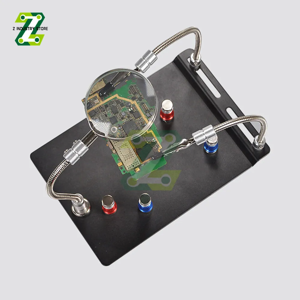 Magnetic PCB Circuit Board Holder Flexible Arm Soldering Third Hand Welding Station Soldering Iron Stand Repair Tools