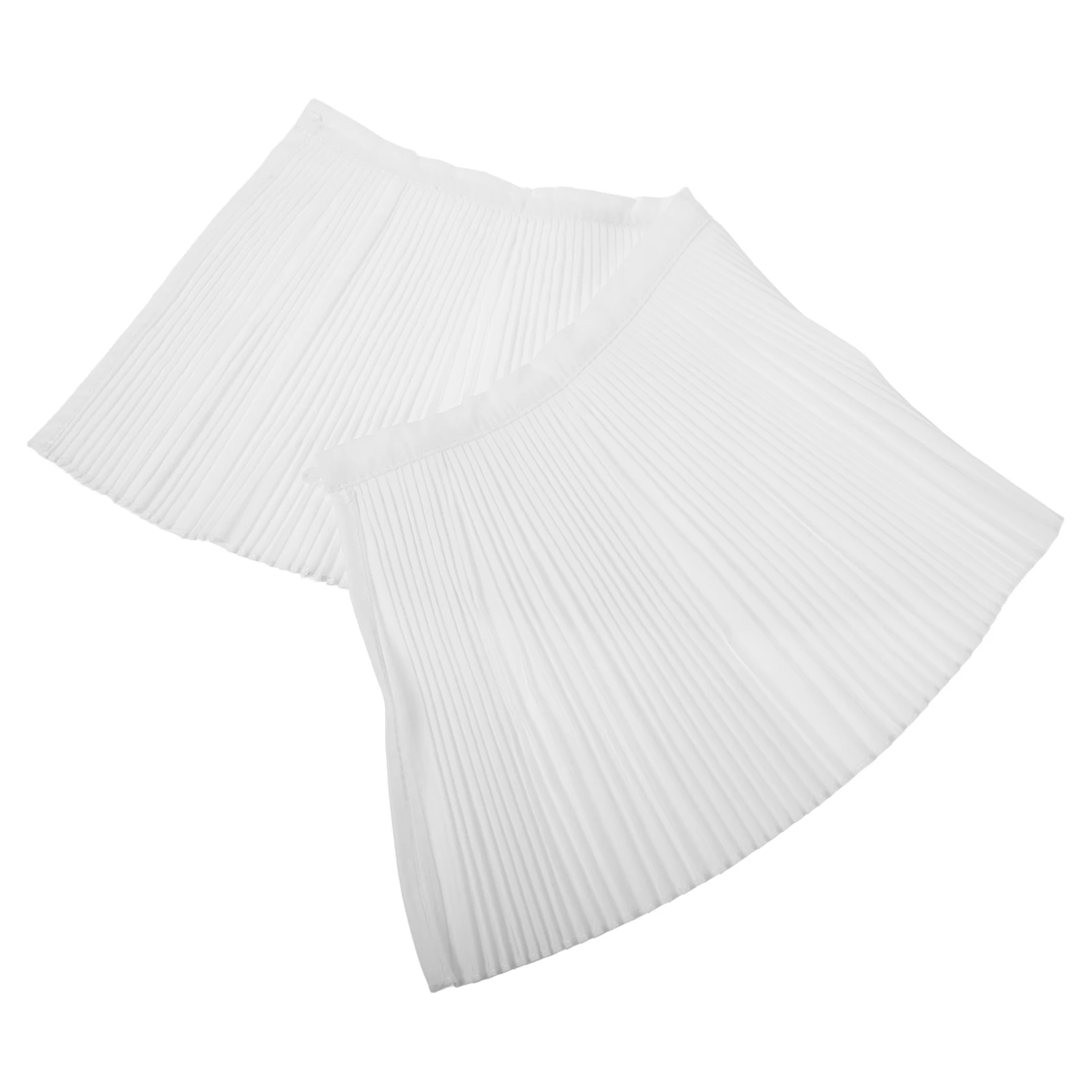 

Sunscreen Cape Decorative Pleated Detachable False Collar Neck Fake Shawl Small