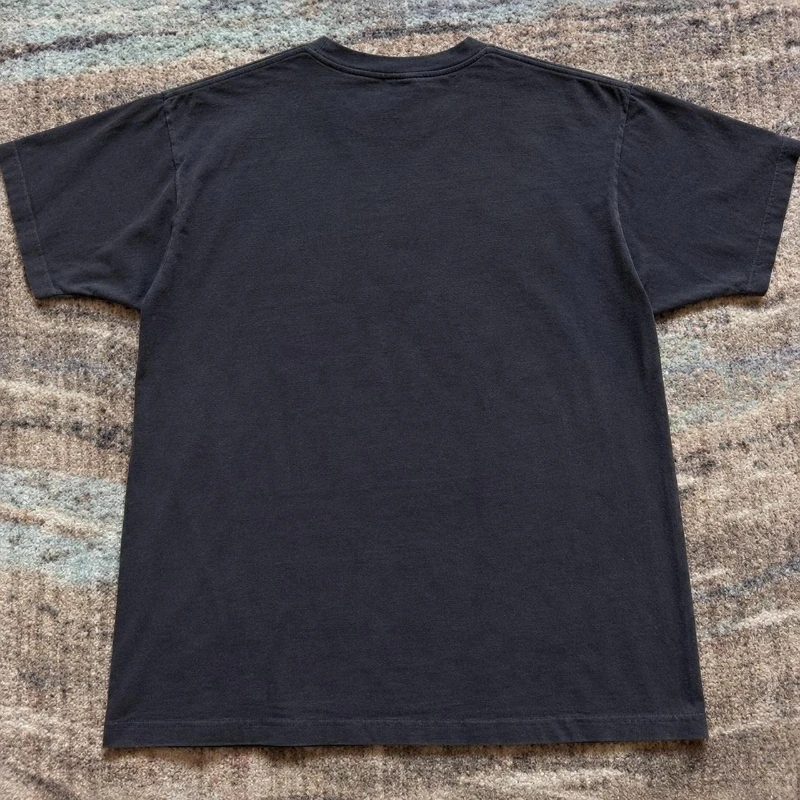 Radiohead Band T-shirt, Unisex Black T-shirt with Music Design.Y2K Round Neck Short-sleeved Loose Casual Printed Top