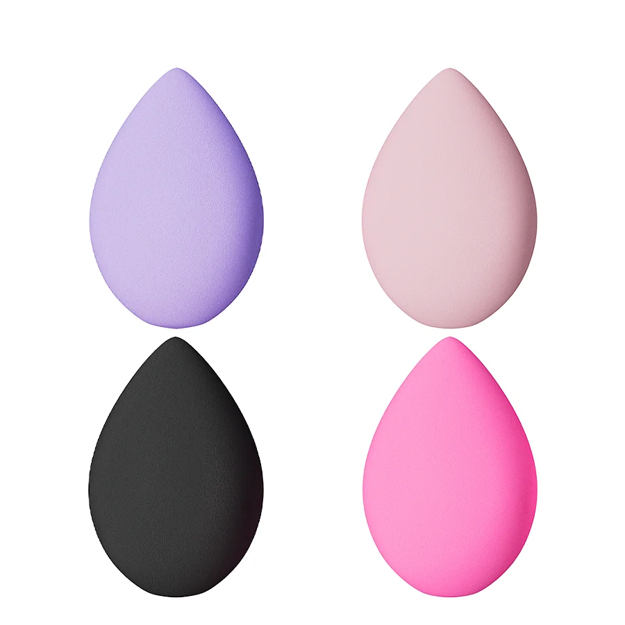 3 قطع من إسفنجة مكياج احترافية لمستحضرات التجميل لكريم الأساس المخفي وكريم التجميل وظلال العيون المائية الناعمة