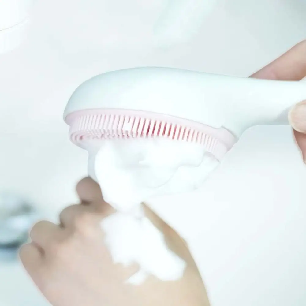 

Soft Silicone Facial Cleansing Brush Handheld Exfoliating Cleaning Bath Brush Skin Care Makeup Removal Facial Massage Brush