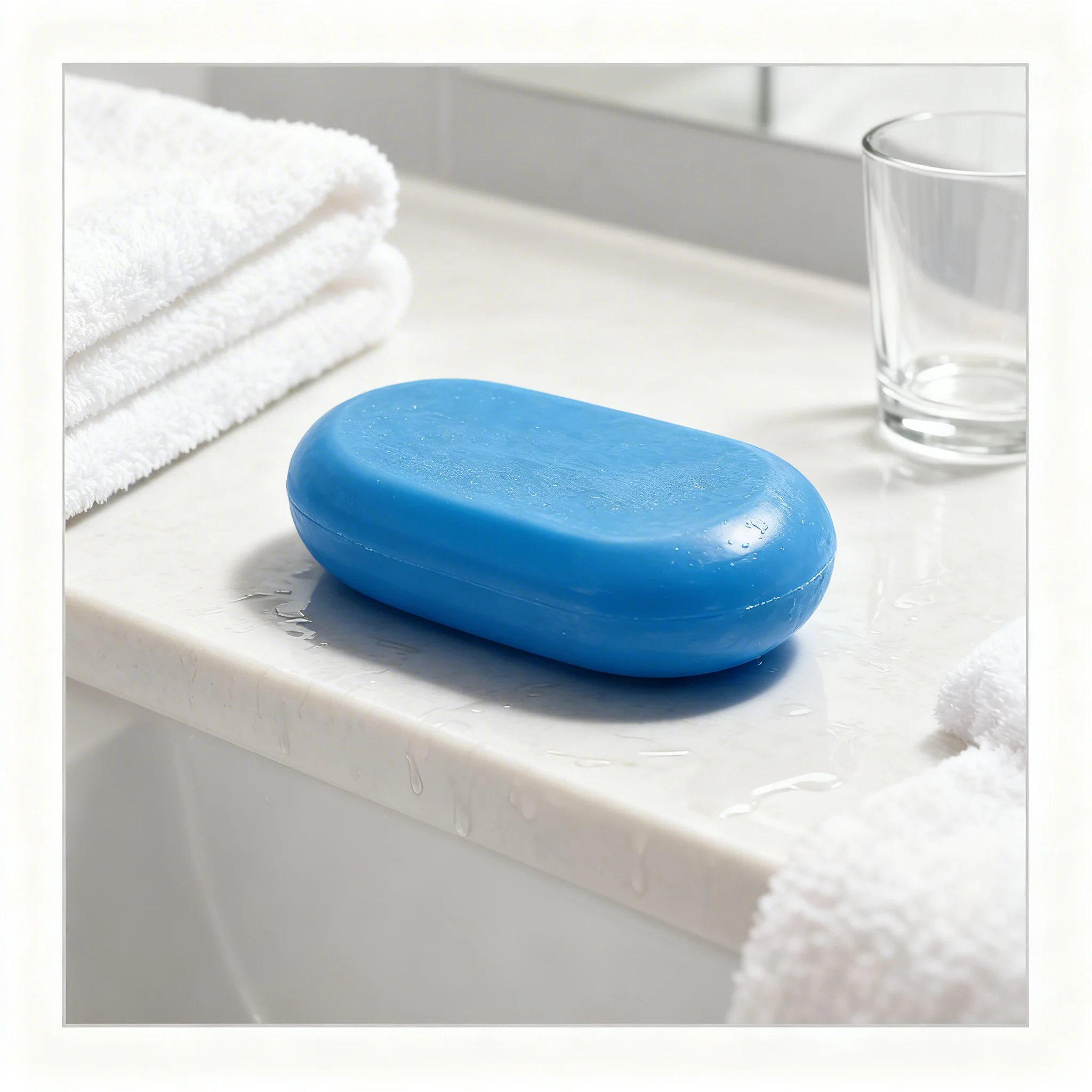 65G 1/2/3pcs Dok Anchan Blue Soap Blue Brightening & Moisturizing Soap Bar Nourishing Skin Care Handmade Bar