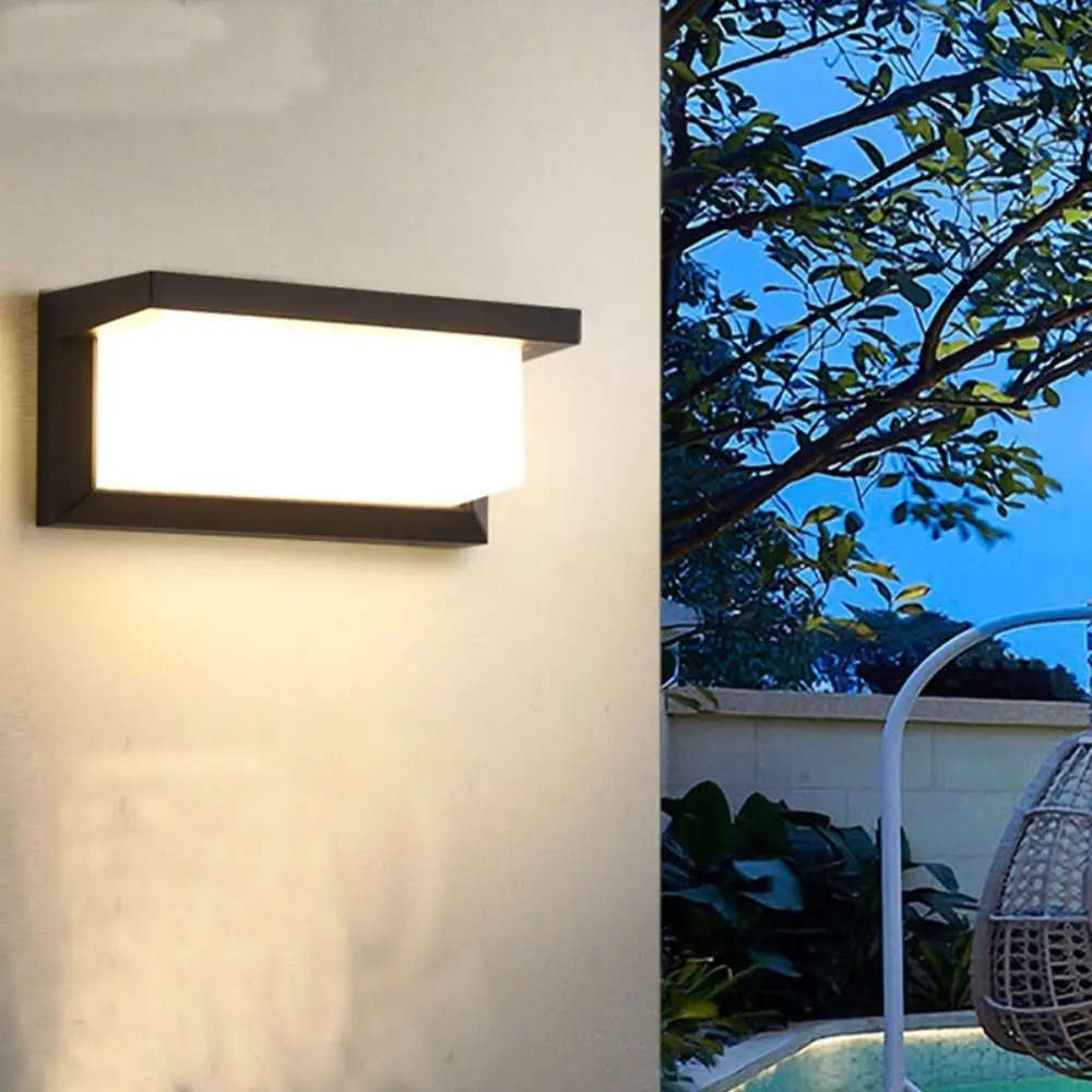 Waterproof Led Outdoor Wall Lamp Surface Mounted Moistureproof Wall Light Modern Minimalist Ceiling Light Garden