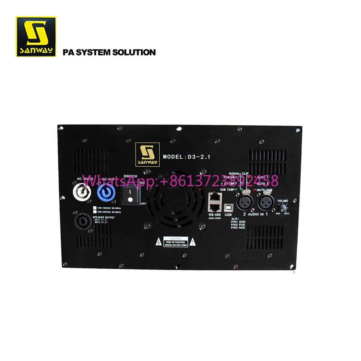 

D3-2.1 2.1 Channel Digital Class d Power Amplifier Module Board