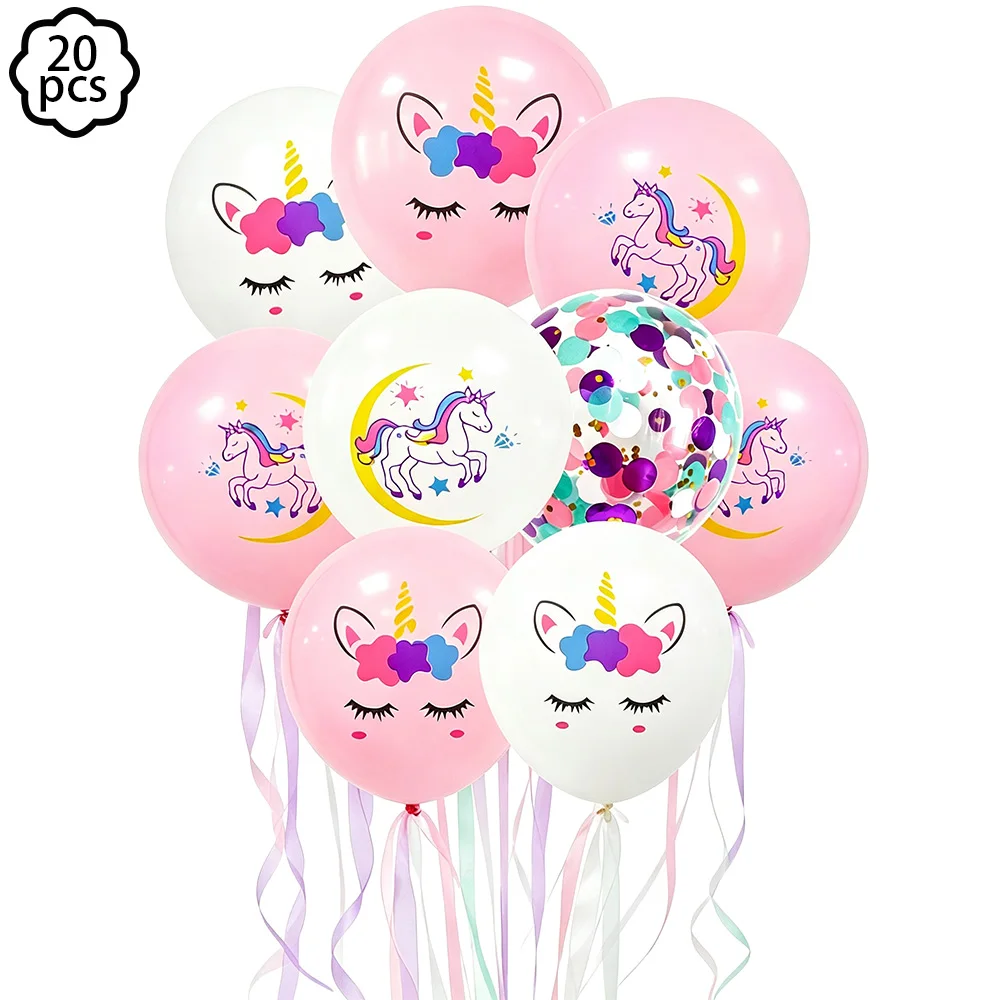 Regenbogen-Einhorn-Ballonbanner, Einhorn-Party-Dekorationsbanner, Einhorn-Geburtstagsparty-Dekoration, Babyparty-Deko, Happy-Birthday-Dekoration – Detail 6