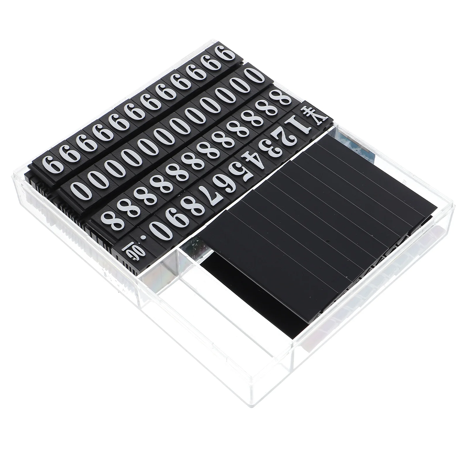 

Metal Price Tag Aluminum Alloy Pricing Label Stand for Display Jewelry Tags Folder Tab Price Display Cube