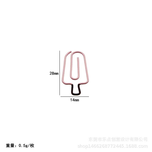Fast Food Creative Special-shaped Paper Clip Papers Classification Bookmark Paper Clips Modeling Paperclip