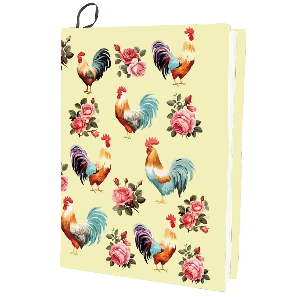 Polyester Book Covers Elastic Notebook Wraps Rectangle Chook 400x250mm