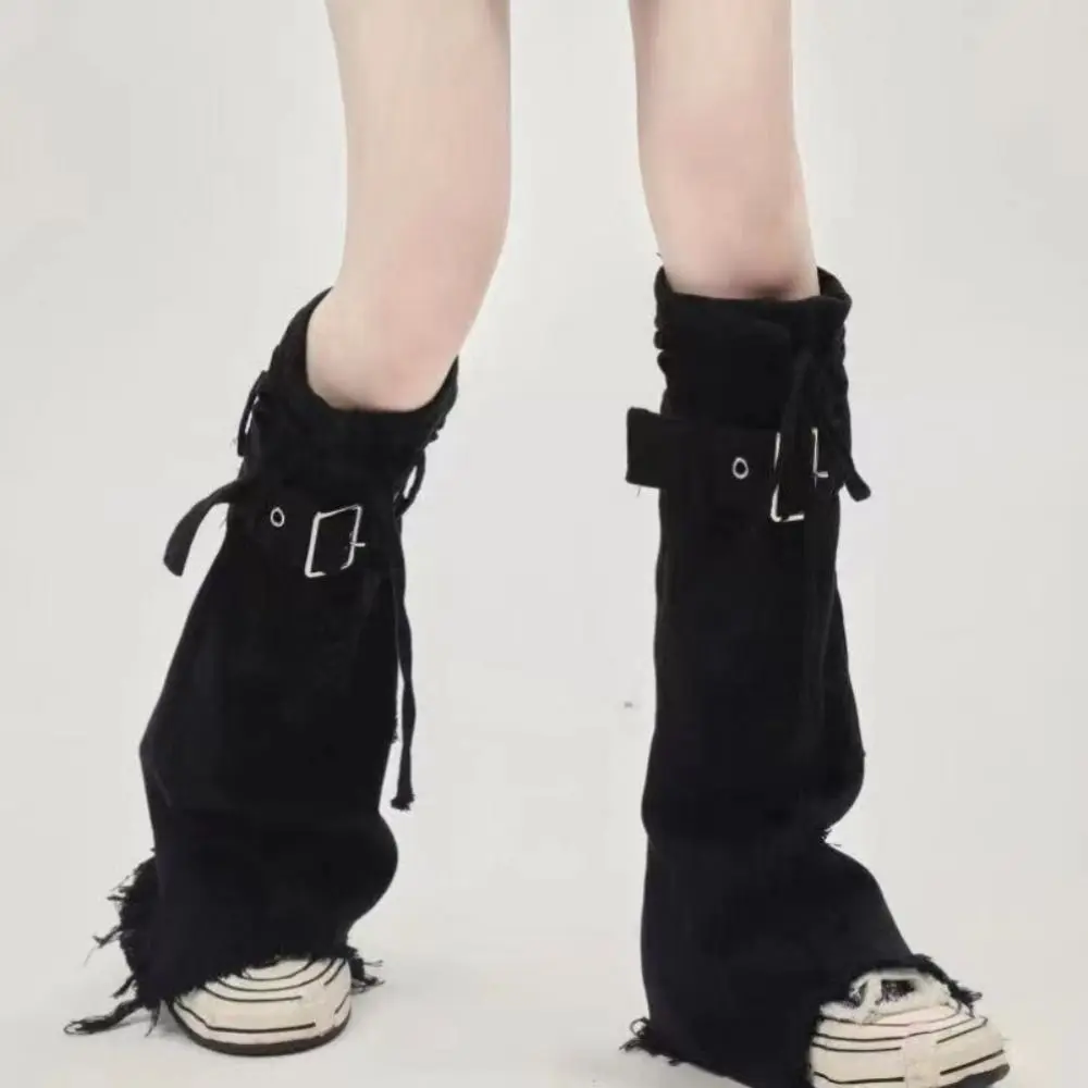 

Trendy Y2k Cross Leg Warmers JK Retro Trumpet Leg Covers Spicy Girl Sweet Cool Long Stockings Women