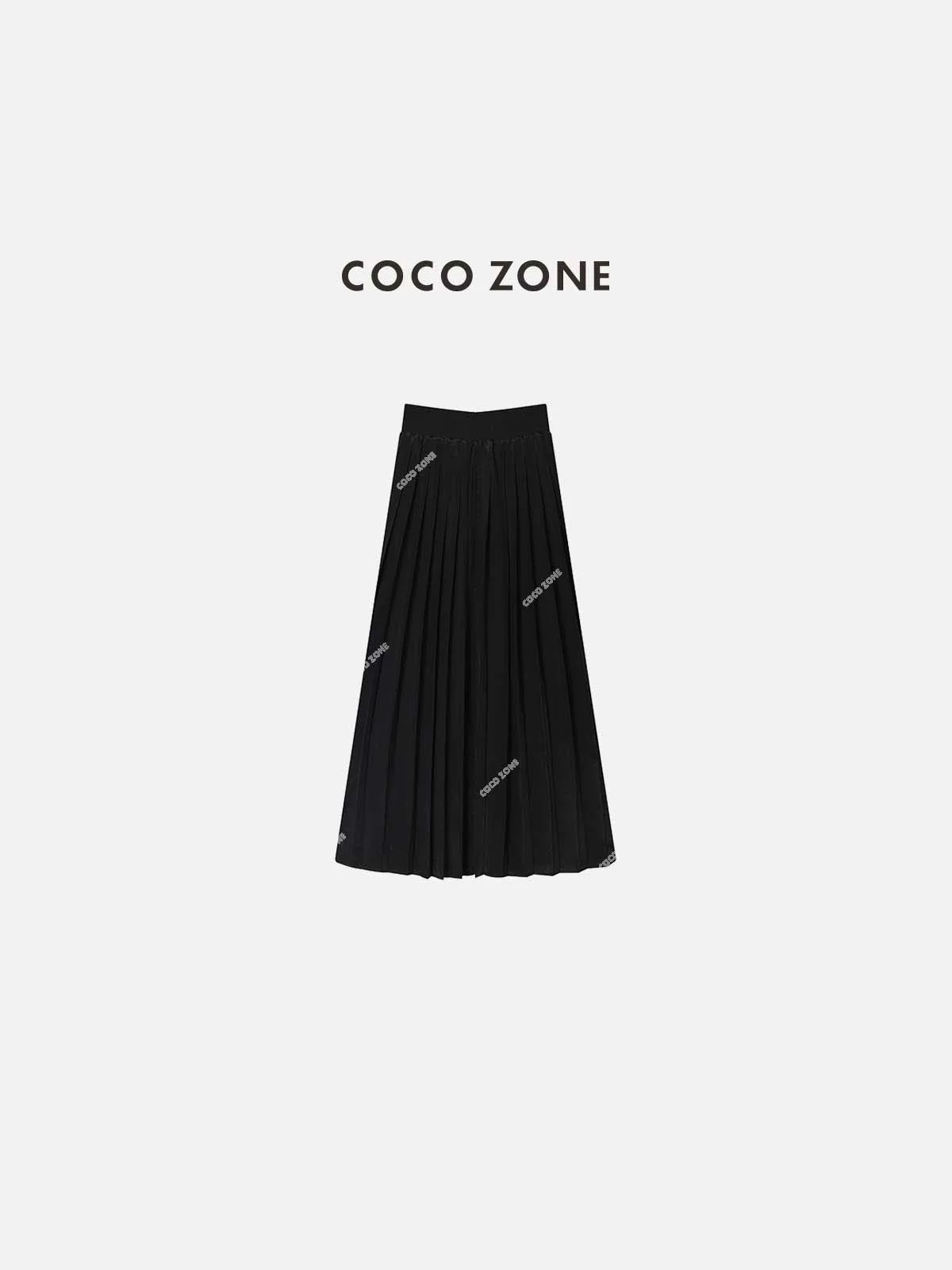 

Zone Liu Ele Midi A-Line Skirt Elastic Waist Pleated Skirt zone Commute Sle Viscose And Acetate Fiber Skirt