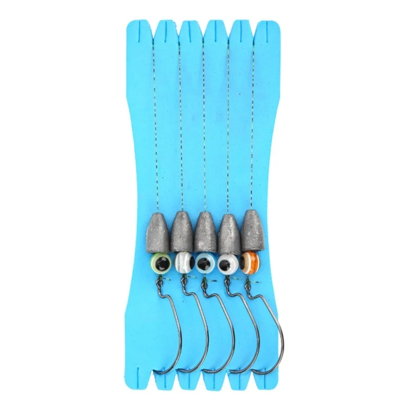 

Fish Hooks Fishing Lures Jig Nylon Line With 3D Eye Ball Stainless Steel For Freshwater Saltwater Bass Trout Crappie