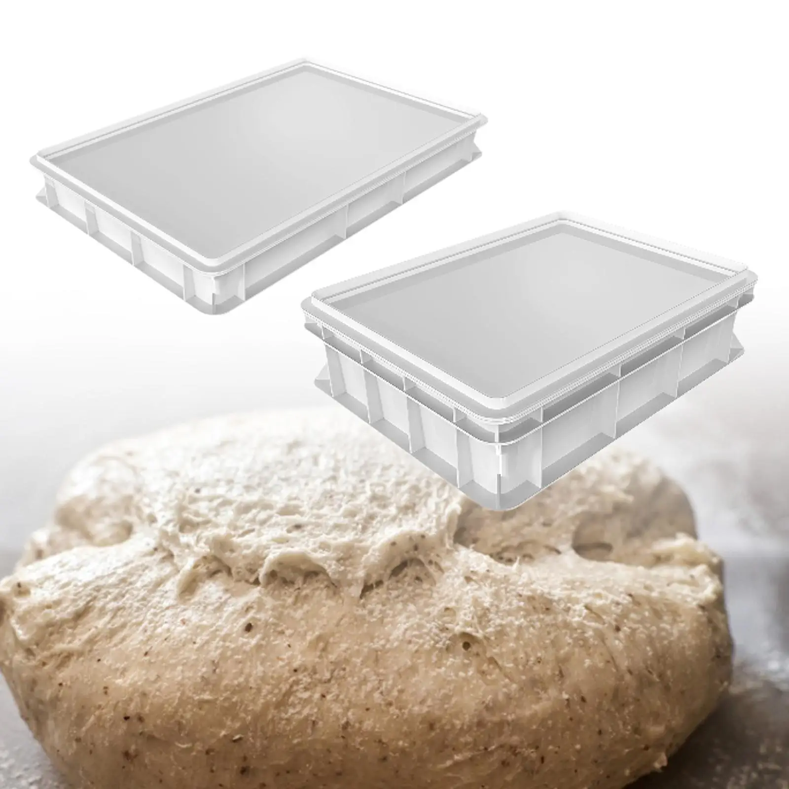 Dough Proofing Box Baking Tool Square Food Box Multiuse for Fridge  Bakery Home Restaurant Pizza Making