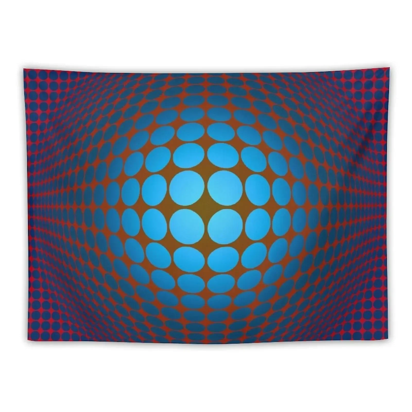 Victor Vasarely Homage Tapestry On The Wall Decoration Pictures Room Wall Wallpaper Bedroom Tapestry