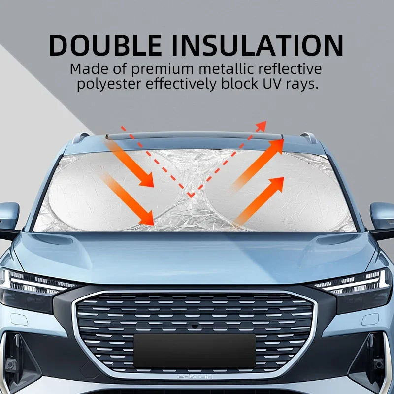 Car Front Window Sunshade Shield Folding Windshield UV Block Cover For AUDI A1 A3 A4 A5 A7 A8 Q3 Q5 Q7 S3 S4 S5 S6 B6 B7 B8 B9