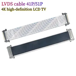 1pcs/lot I-PEX 4K LVDS High Quality Ribbon Cable AWM 20706 20861 105C 60V VW-1 41P/51 Pin HD LCD TV screen cable