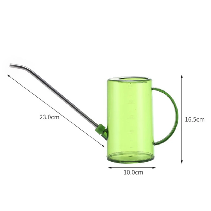 Plastic Watering Can with Detachable Long Spout,Clear Measuring Scale for Indoor and Outdoor Plant Flower