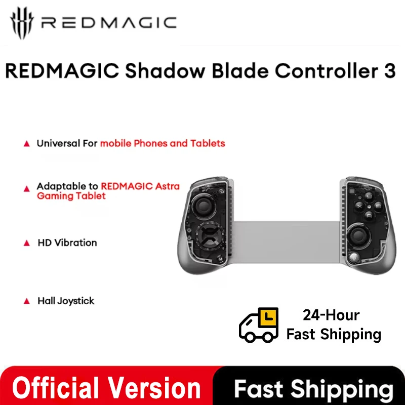 

Беспроводной игровой контроллер Redmagic Shadow Blade 3 для мобильных устройств, совместимый с Red Magic PC, Android, iOS.