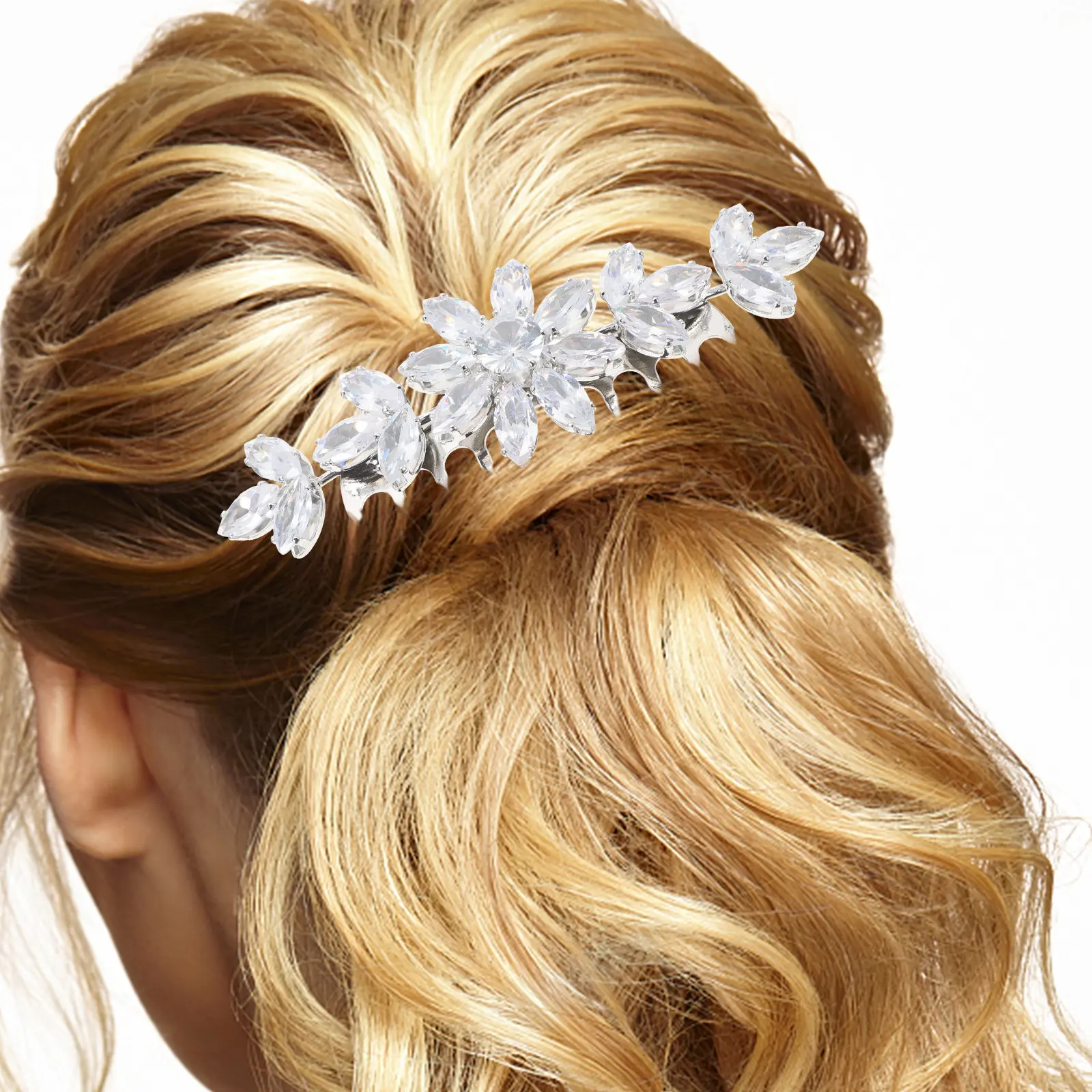 

Свадебный гребень для волос со стразами, легкий и элегантный аксессуар для прически для невесты и подружек невесты, очаровательный аксессуар для торжественных случаев