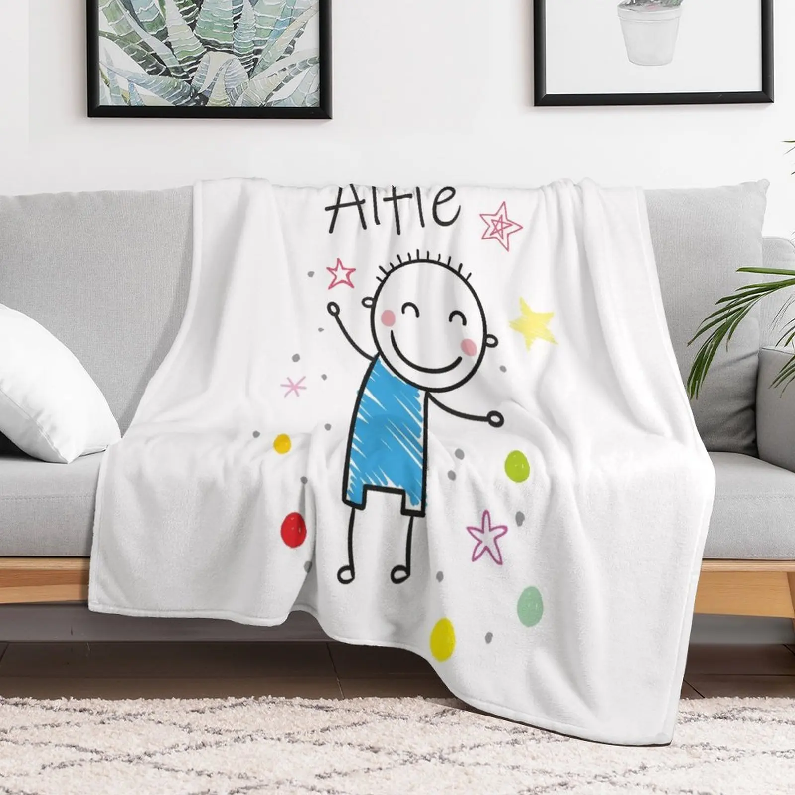 

Alfie Throw Blanket christmas gifts Decorative Sofa anime Blankets