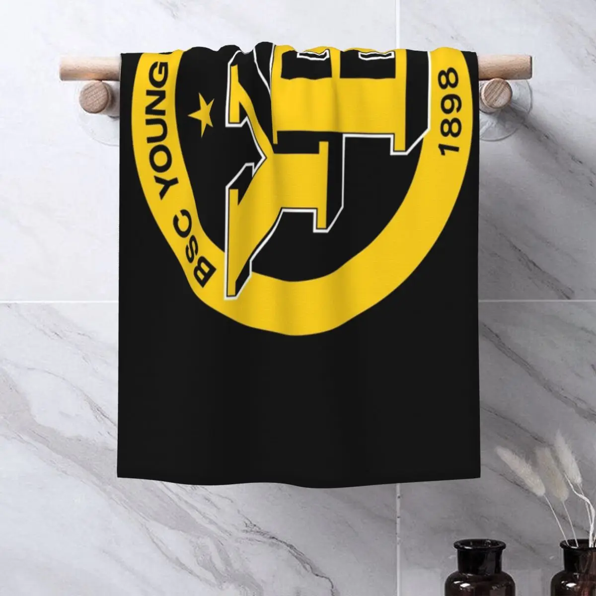 BSC Young Boys Swiss Football Sports Fans Bern Switzerland Soft Face Towel Quick Dry Pool Bath Cotton Towels Absorbent Quick