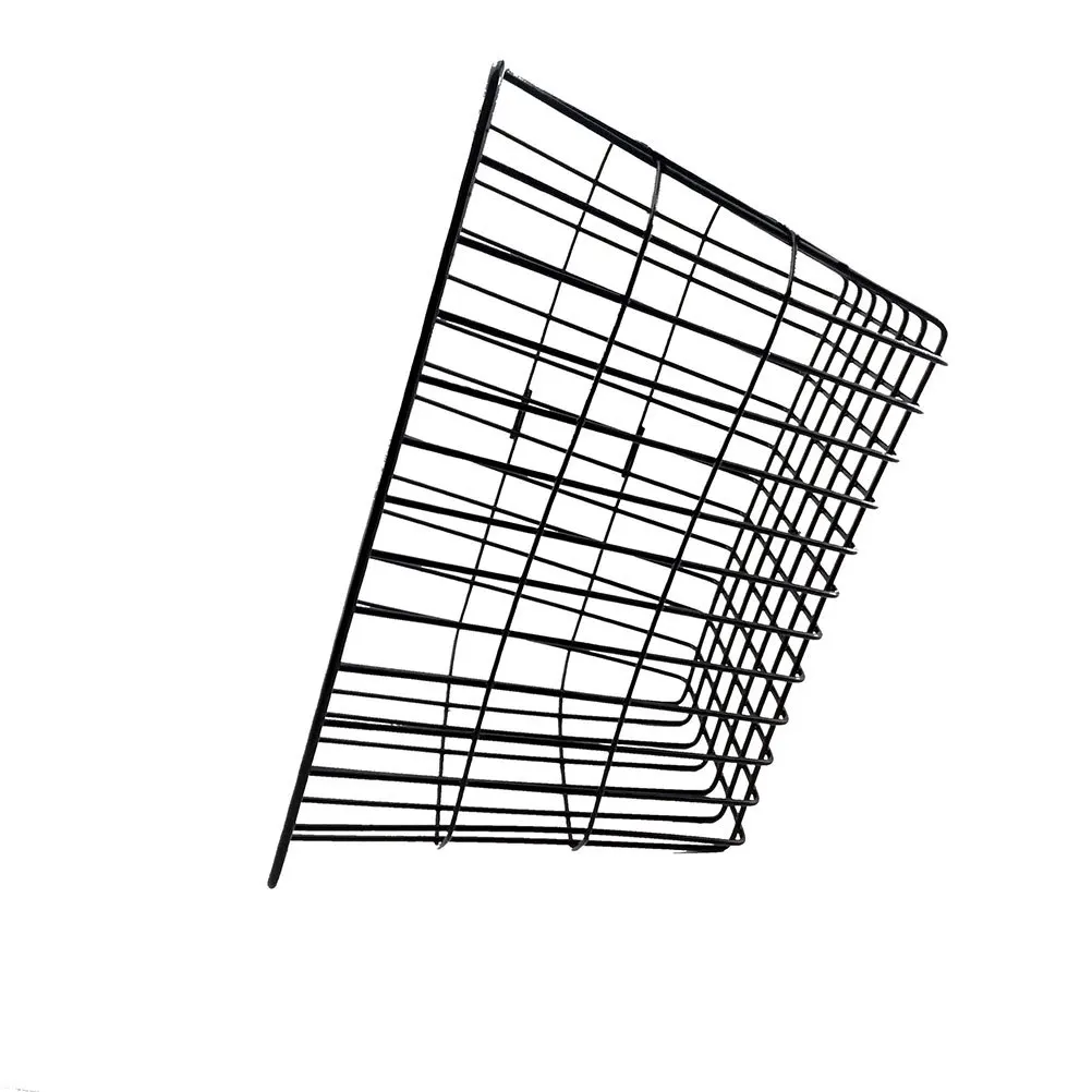 

Basket Front Handlebar Hanging Bike Storage Basket Black Foldable Easy Installation Durable Iron Bike Accessories