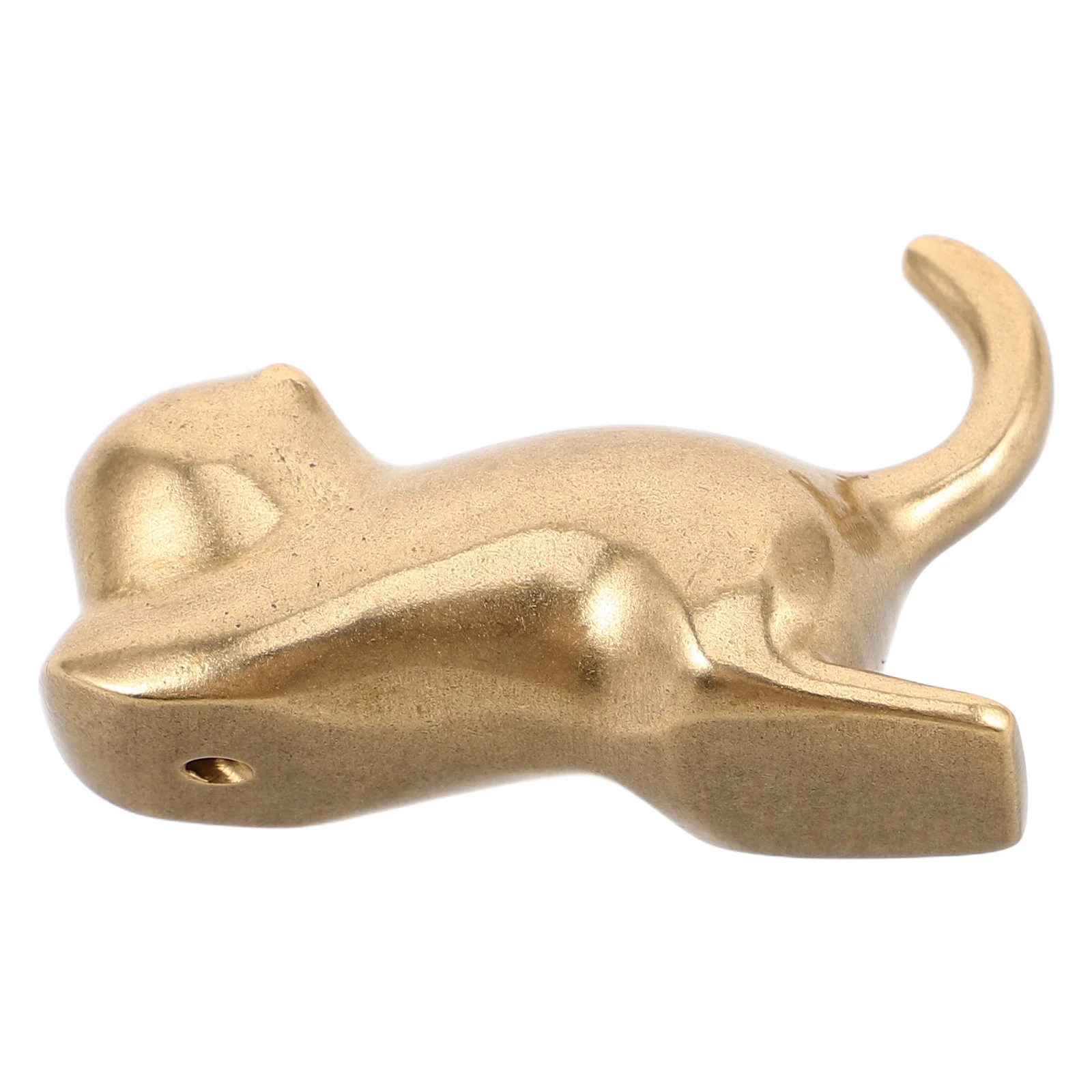 

Cute Cat Stick Holder Brass Handmade Decorative Tea Pet For Home Office Desktop Aromatic Base Brass Cute Cat Incense Stick Base