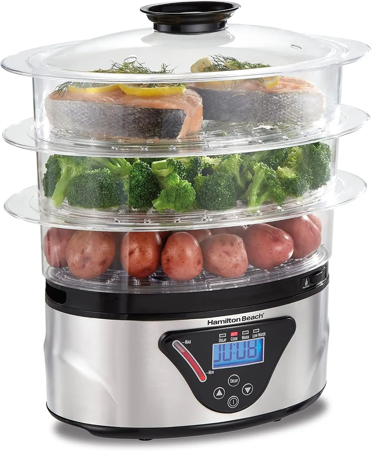 Multi-Function Digital Electric Steamer, Rice Cooker and Egg Boiler