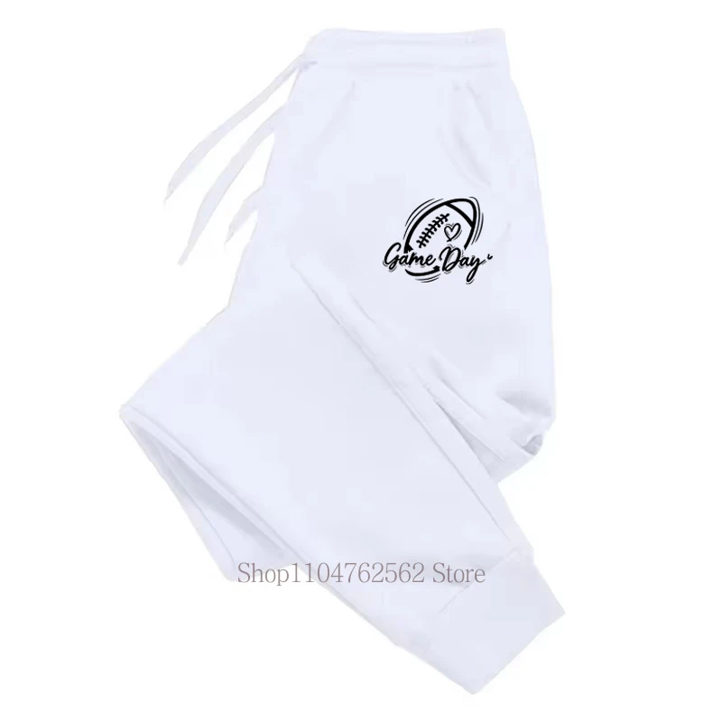 Rugby Game Day Prints Comfortable Casual Pants Women Men Outdoor Fashion Fitness Jogging Long Pants Sports Fleece Sweatpants