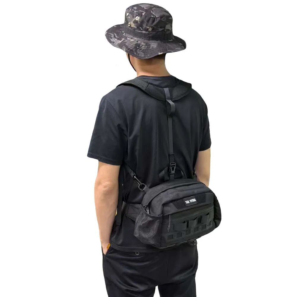 حقيبة خصر رياضية خارجية، حقيبة ظهر لمعدات التسلق الرياضية متعددة الوظائف، حقيبة ظهر لزجاجة المياه لركوب الدراجات، حقيبة رياضية للرجال #6