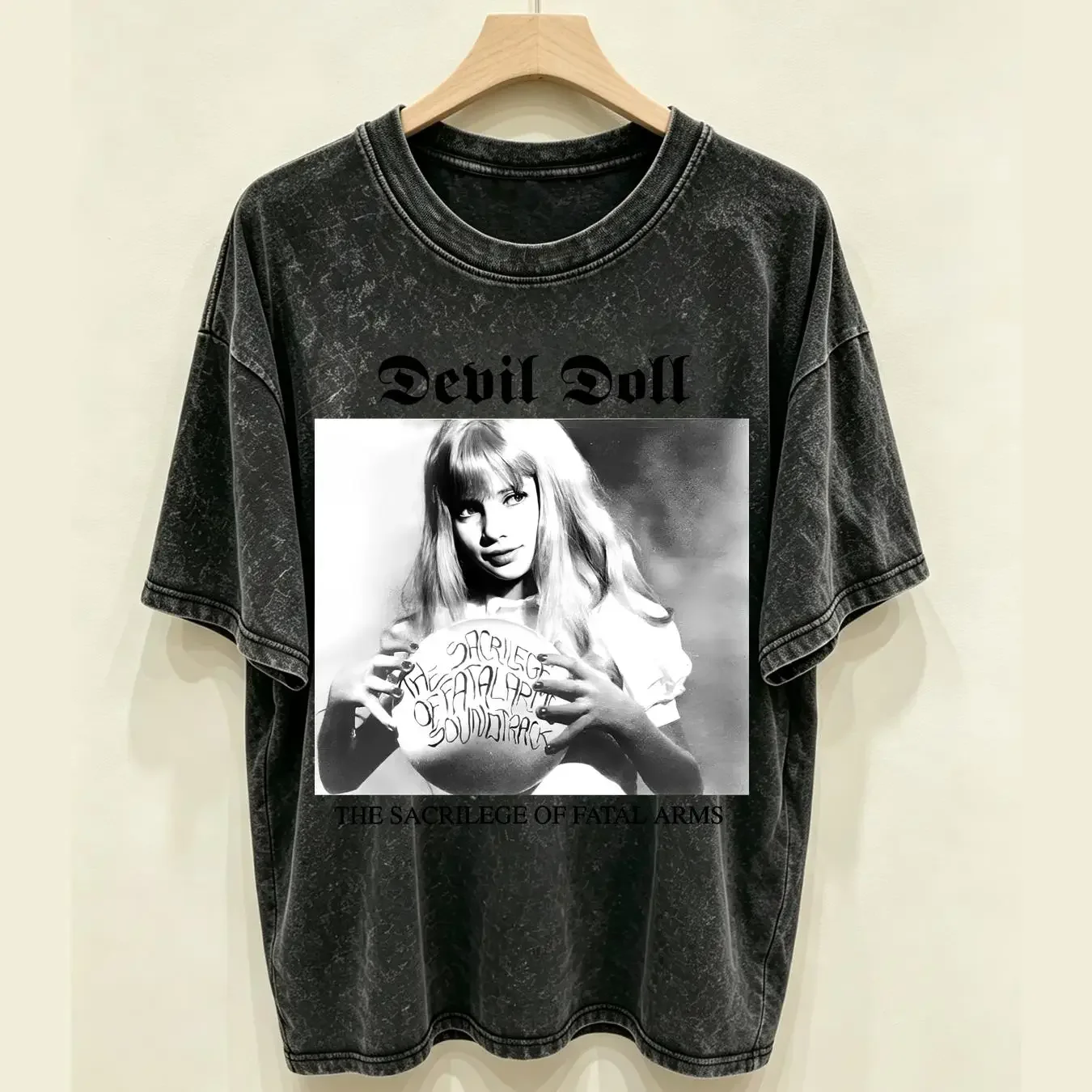 washed T Shirt Devil Doll The Sacrilege of Fatal Arms V1 cotton Men's all sizes S 5XL 18 colors band poster album cover