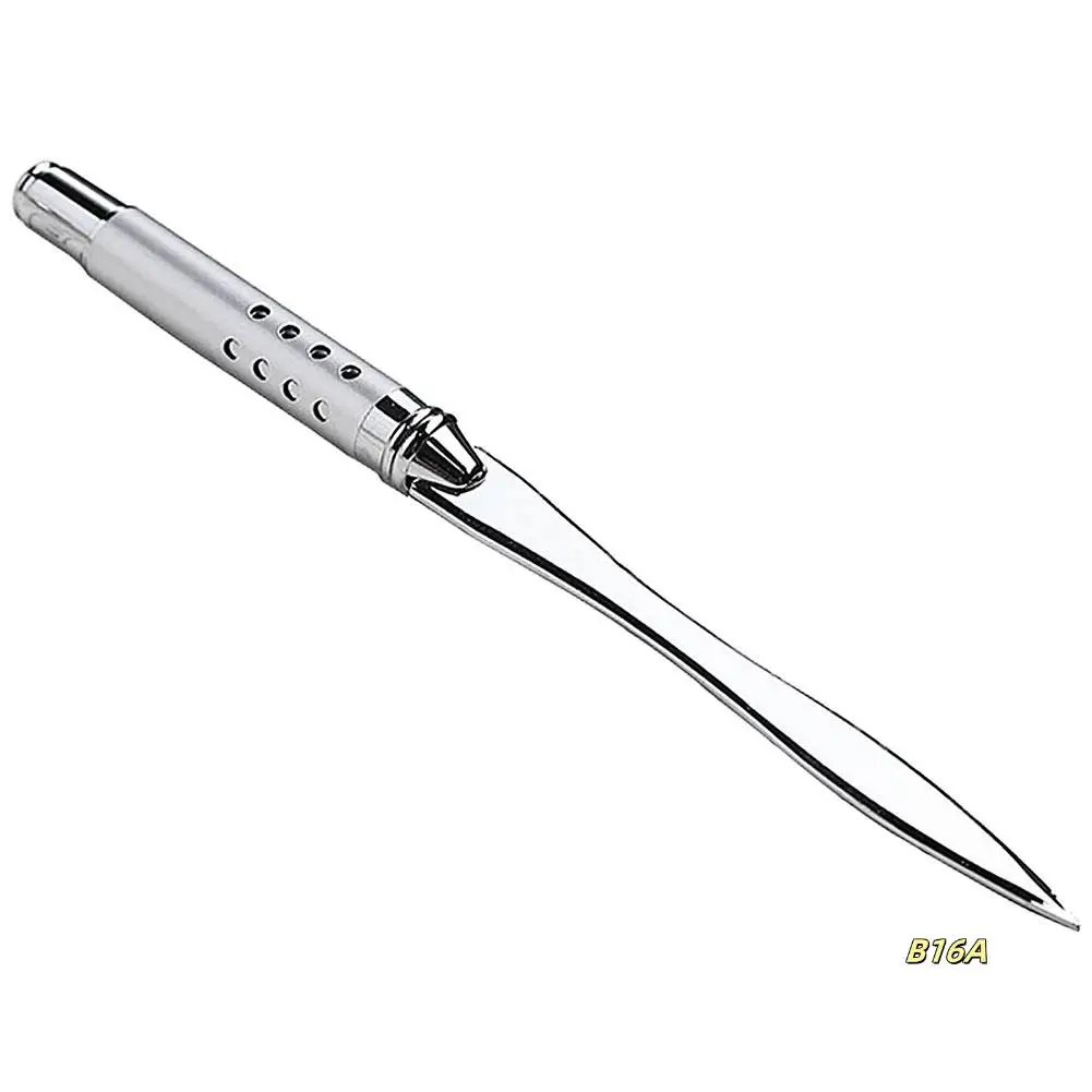 Metal Letter Opener Envelope Slitter Paper Knife Office Knife Metal Plated Envelope Opener Ergonomic Grip Handle