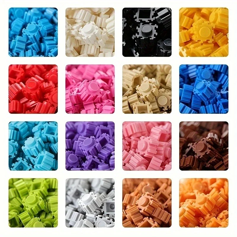 

8638 деталей игрушек из рассыпчатых частиц, креативные строительные блоки в случайной сборке, забавные игрушки своими руками, подходят для взрослых и молодежи, подходят для подарков на день рождения