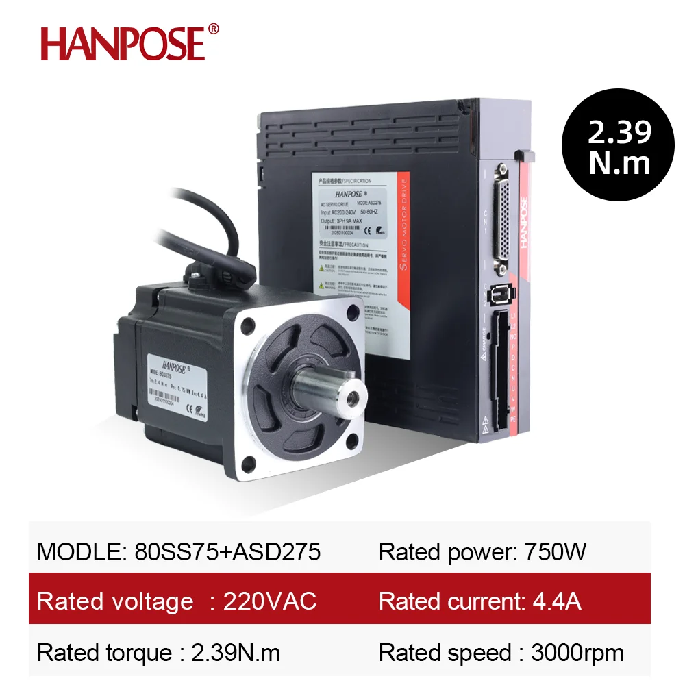 High Performance Version 400w Ac Servo Motor 1.3n.M 2.5a 3000-6000rpm Vac 60SS40 High Torque Cutting Machine