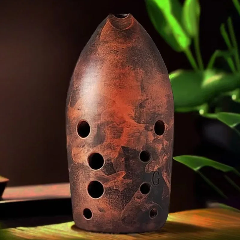 

10-луночный Xun для взрослых, начинающих, играющих в дао Сюнь, профессиональная портативная древняя глина, окарина, флейта, духовой музыкальный инструмент ручной работы