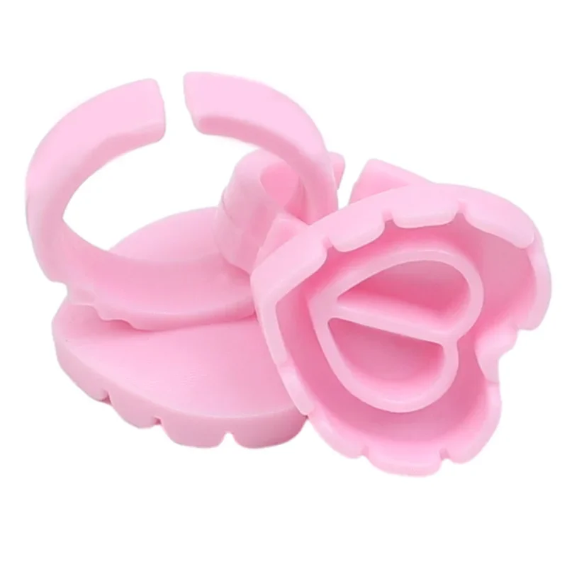 Atacado 100 pçs/saco descartável cílios titular anel recipiente cola pigmento tatuagem extensão copo lash ferramentas fornecedor