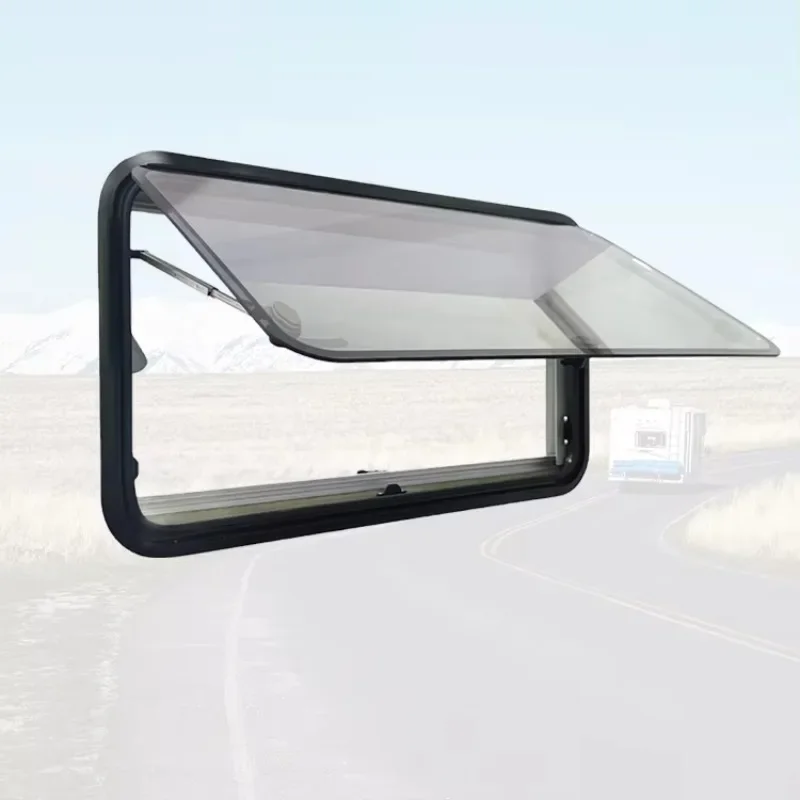 Popular Choice RV Accessories 1000*500 Mm RV Window with Pleated Fly Net and Blind Caravan Window for Camper Van