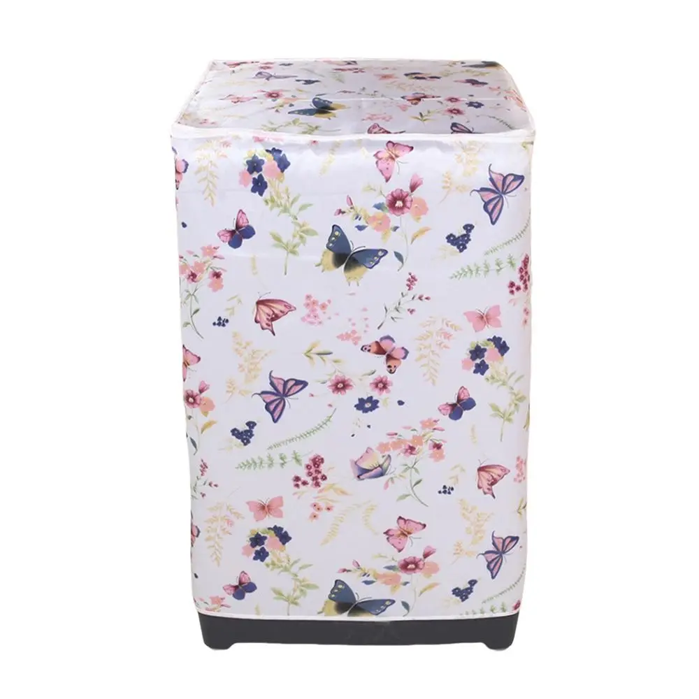 Waterproof Washing Machine Cover Sunscreen Size Adaptation Washer Cover Cloth Easy Installation Dustproof Washer Cover