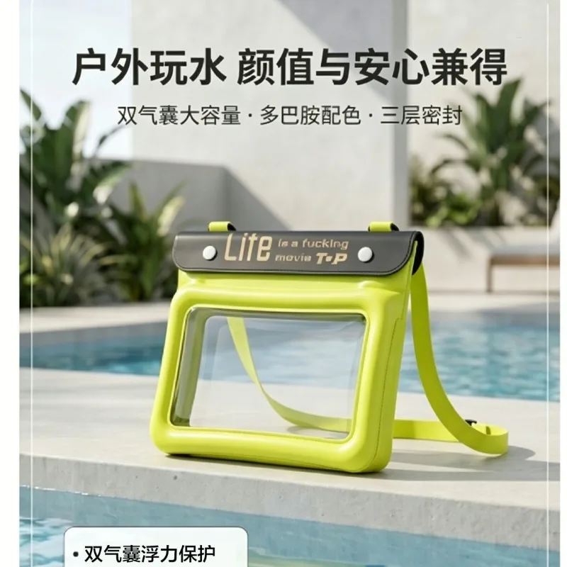 Enlarged Waterproof Waist Bag, Thickened Version, Can Be Slung Over and Touch Screen Phone Waterproof Bag, Large Capacity