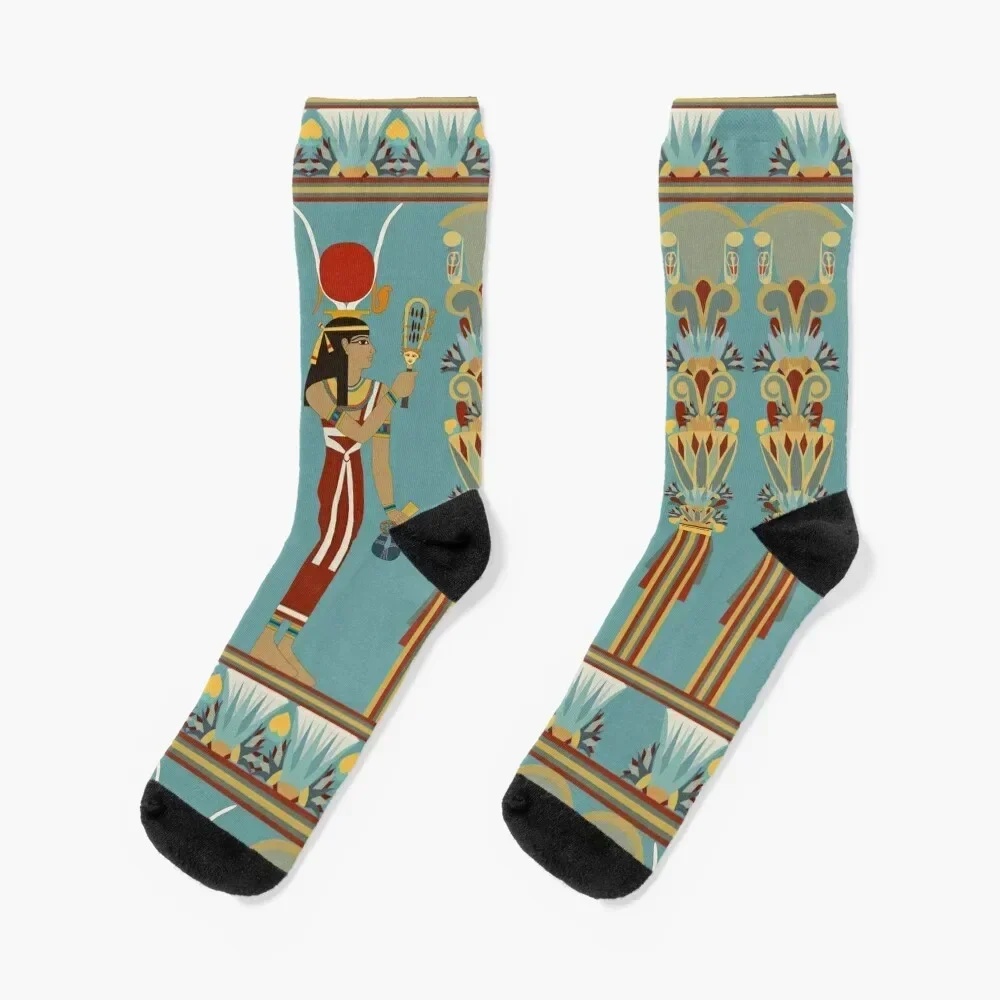 

Hathor - Mistress of the Offering Socks anti-slip warm winter floor custom sports Luxury Woman Socks Men's