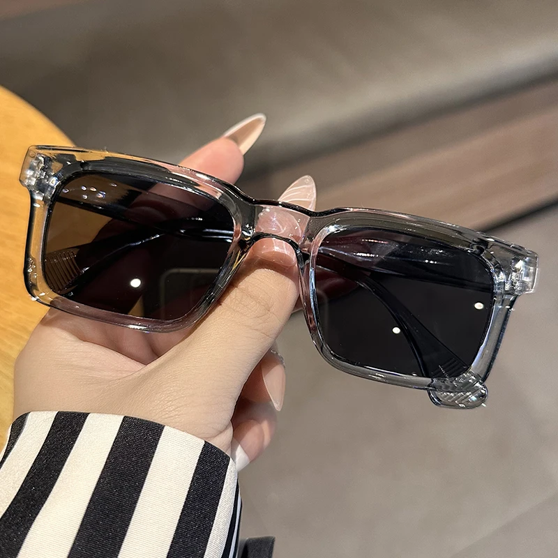 الرجعية الاتجاه مربع النظارات الشمسية النساء الرجال الموضة الفاخرة ظلال في الهواء الطلق القيادة نظارات شمسية سيدة رجل UV400 نظارات واقية