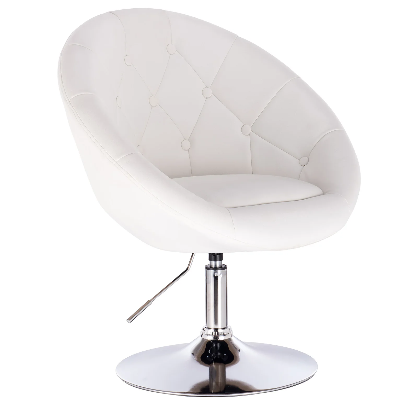 WOLTU 1 x drehbarer Barstuhl, Lounge-Sessel mit Armlehnen, höhenverstellbar, ergonomischer Hocker, Cocktail-Wohnzimmerstuhl 5
