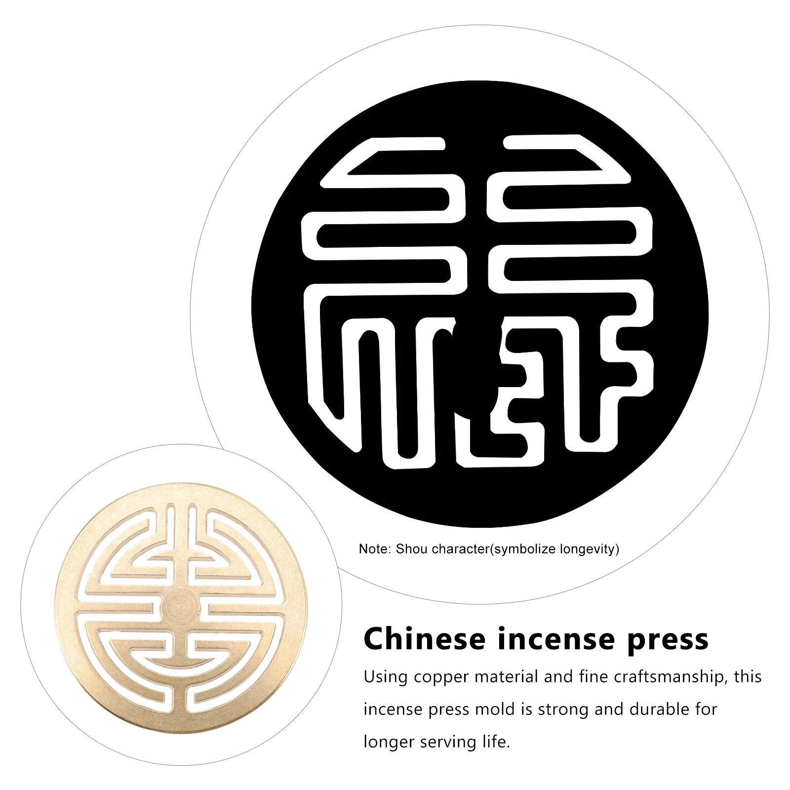 

Incense Press Mold Copper For Ash Press Diy Tool Meditation Room Decor Home Fragrance Set