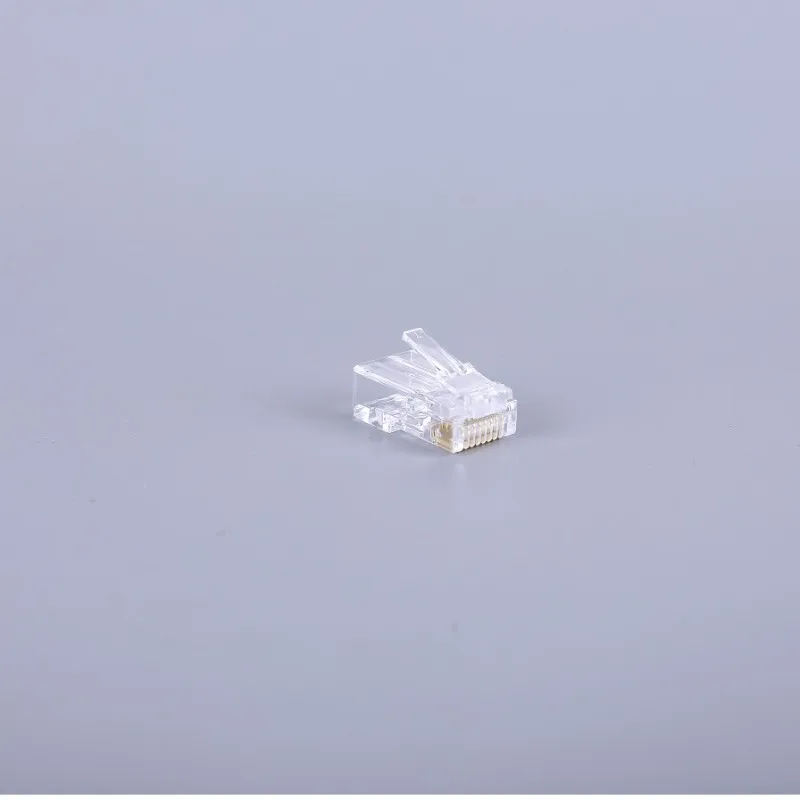 New! For Gold-Plated Crimp UTP Ethernet Modular Plug RJ45 Cat6/Cat5/Cat5e Pass Through Shielded Connector Network Crystal End
